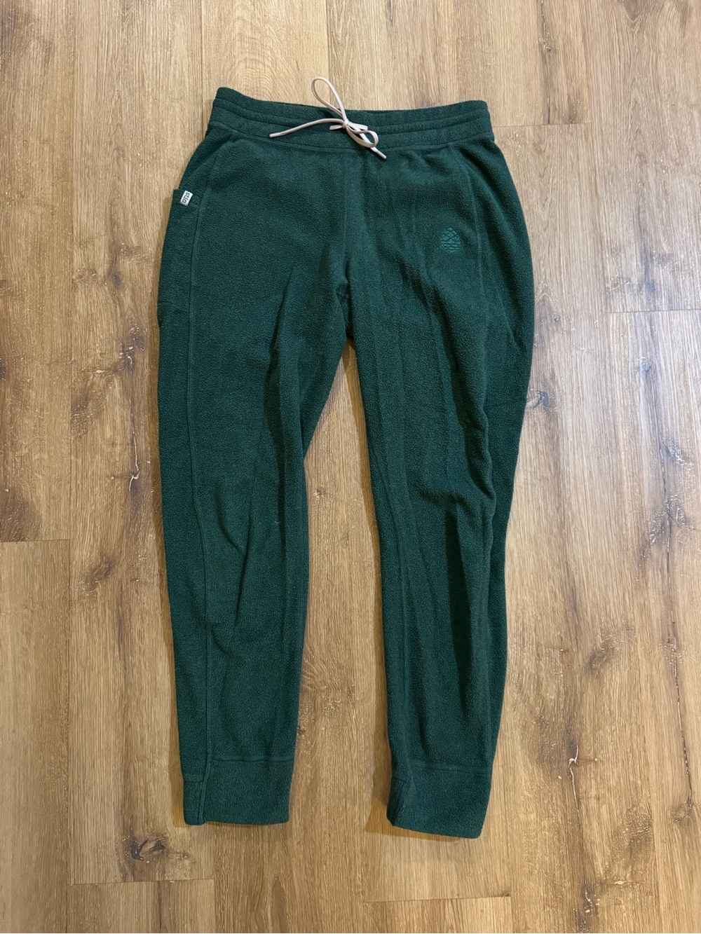 Women’s Stio Dark Green Turpin Fleece Jogger Pants - size M